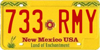 NM license plate 733RMY