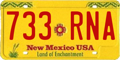 NM license plate 733RNA