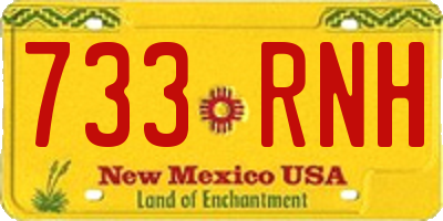 NM license plate 733RNH