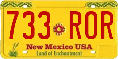 NM license plate 733ROR