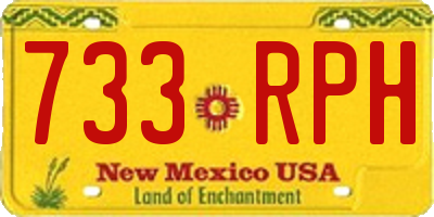 NM license plate 733RPH