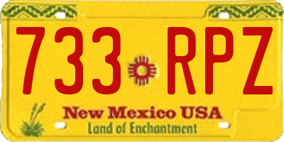 NM license plate 733RPZ