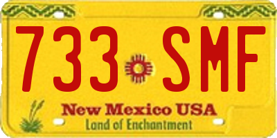 NM license plate 733SMF