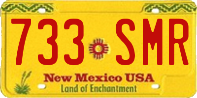 NM license plate 733SMR