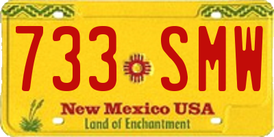 NM license plate 733SMW