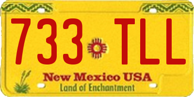 NM license plate 733TLL
