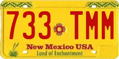 NM license plate 733TMM