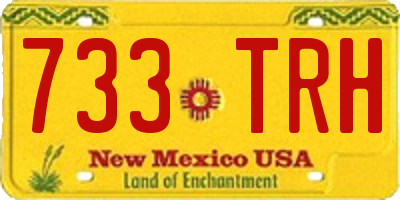 NM license plate 733TRH