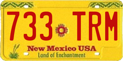 NM license plate 733TRM