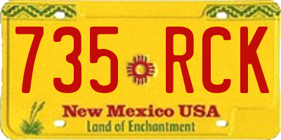 NM license plate 735RCK