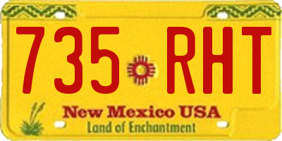 NM license plate 735RHT