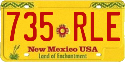 NM license plate 735RLE