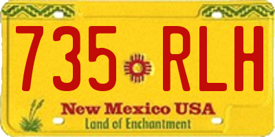 NM license plate 735RLH