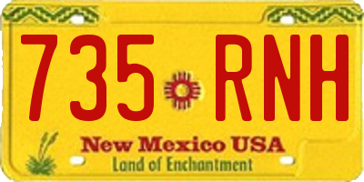 NM license plate 735RNH