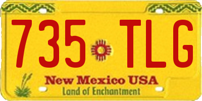NM license plate 735TLG