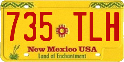 NM license plate 735TLH
