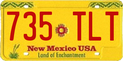 NM license plate 735TLT