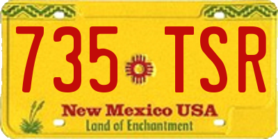 NM license plate 735TSR