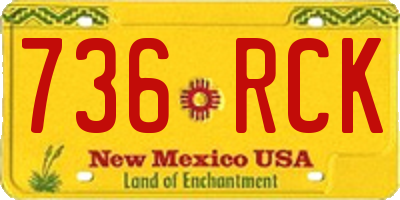 NM license plate 736RCK