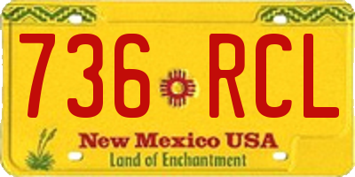 NM license plate 736RCL