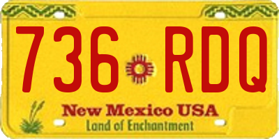 NM license plate 736RDQ