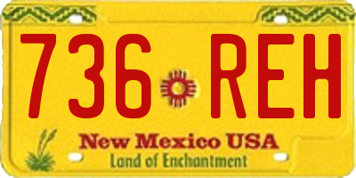 NM license plate 736REH