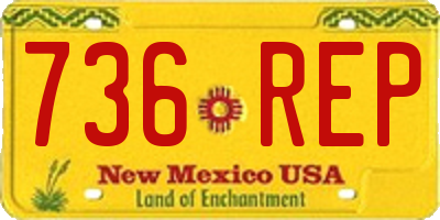 NM license plate 736REP