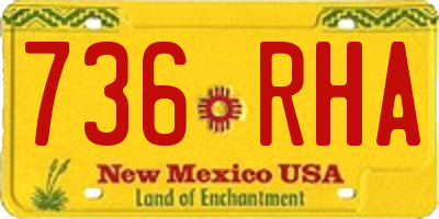 NM license plate 736RHA