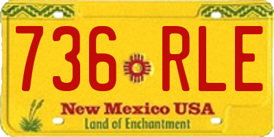 NM license plate 736RLE