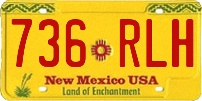 NM license plate 736RLH