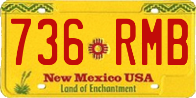 NM license plate 736RMB