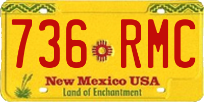NM license plate 736RMC