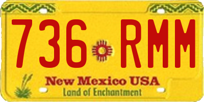 NM license plate 736RMM