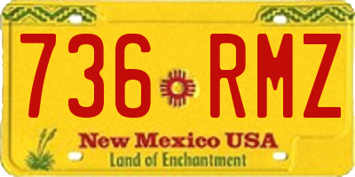 NM license plate 736RMZ