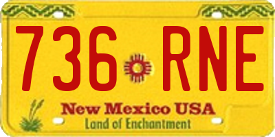 NM license plate 736RNE