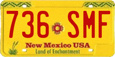 NM license plate 736SMF