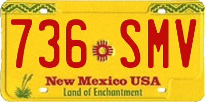 NM license plate 736SMV
