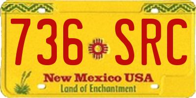 NM license plate 736SRC