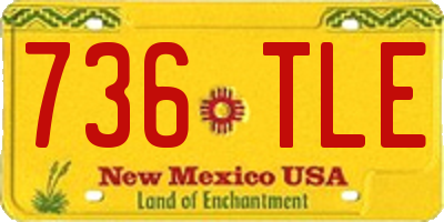 NM license plate 736TLE