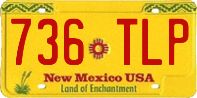 NM license plate 736TLP