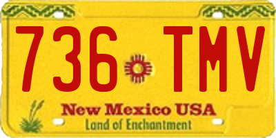 NM license plate 736TMV