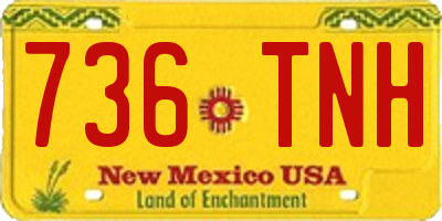 NM license plate 736TNH