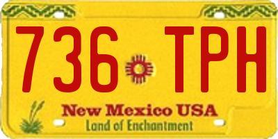 NM license plate 736TPH
