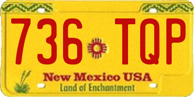 NM license plate 736TQP