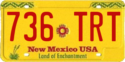 NM license plate 736TRT