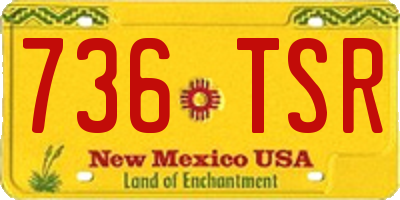 NM license plate 736TSR