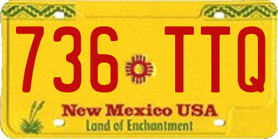 NM license plate 736TTQ