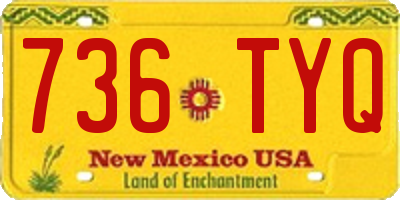 NM license plate 736TYQ