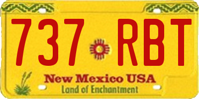 NM license plate 737RBT