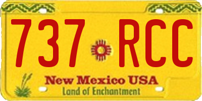 NM license plate 737RCC